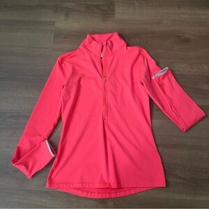 Coral Quarter-Zip Pullover